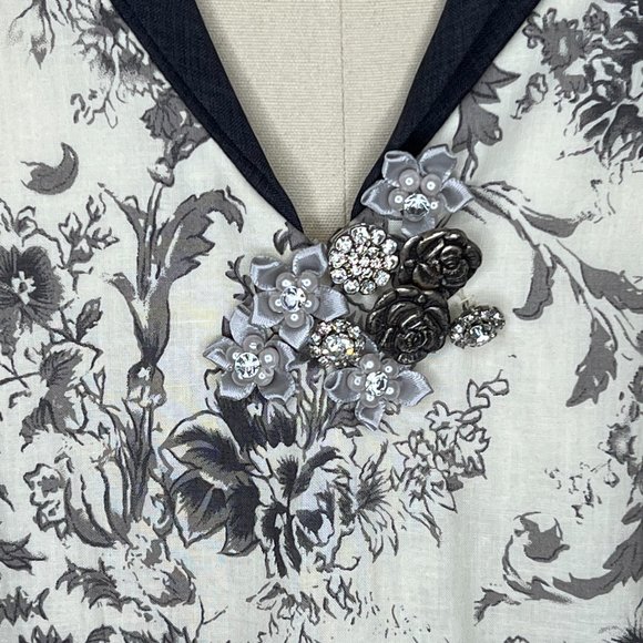 Toile print dress - Picture 3 of 8